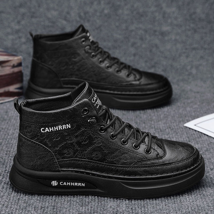 Damen Modische High-Top Sneakers mit atmungsaktiver Oberflächenstruktur Drune