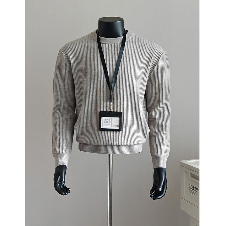 Damen Modischer Grobstrickpullover Drune