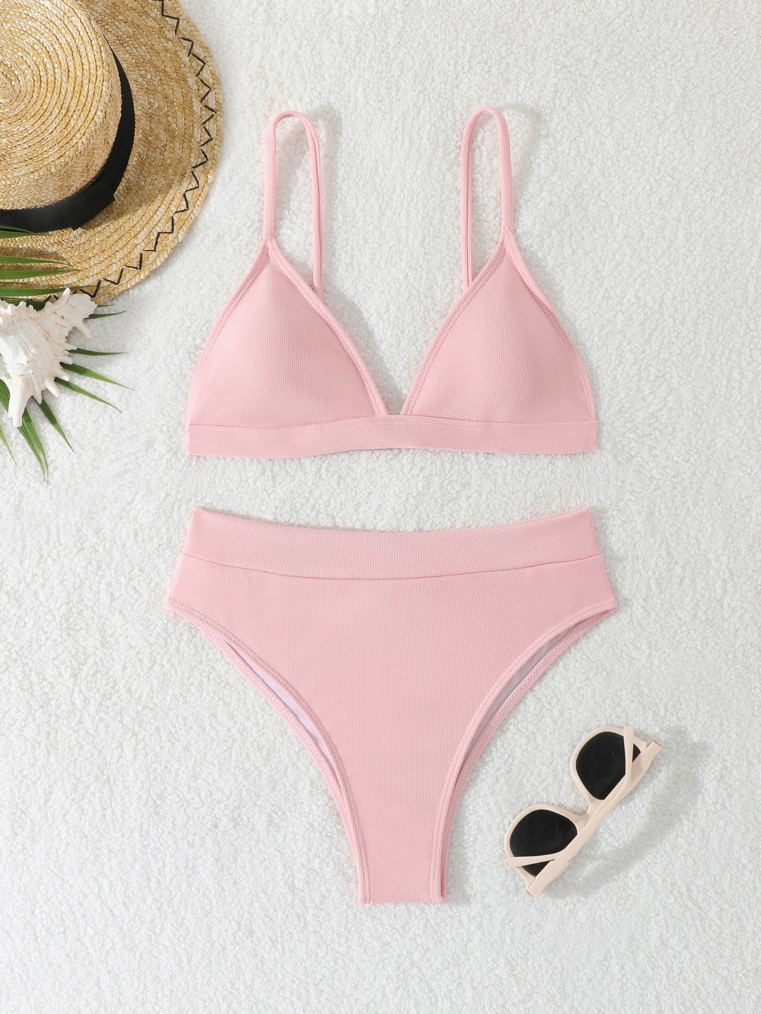 Damen Triangel-Bikini mit hohem Bund Drune