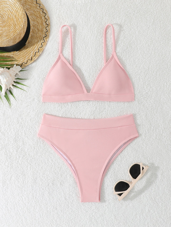 Damen Triangel-Bikini mit hohem Bund Drune