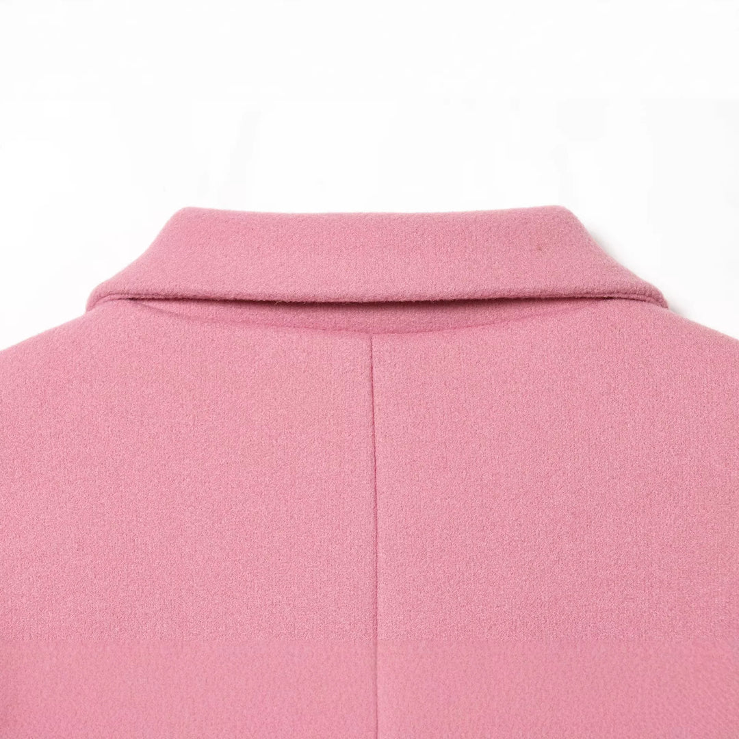 Damen Kurzer Oversize-Mantel mit üppigem Kunstfellkragen Drune