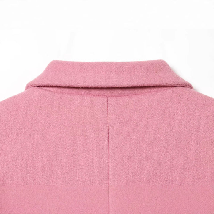 Damen Kurzer Oversize-Mantel mit üppigem Kunstfellkragen Drune