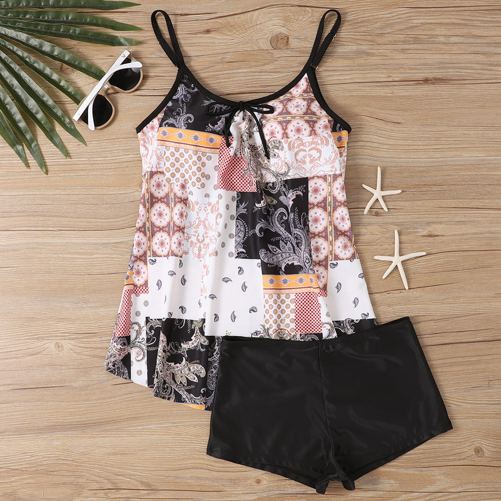 Damen lässiger Strandtop mit Shorts Drune