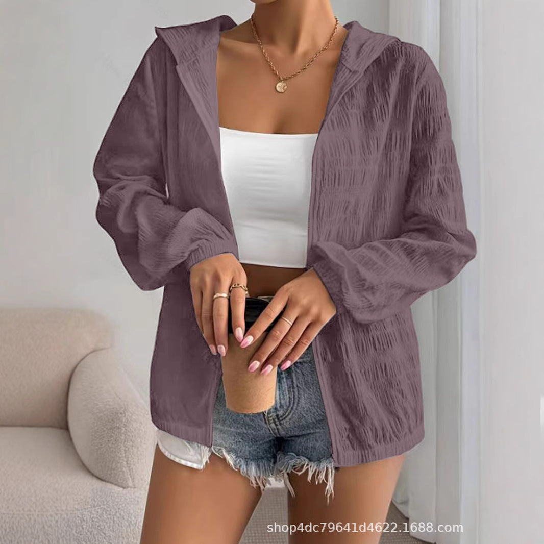Damen lässige Kapuzenjacke Drune