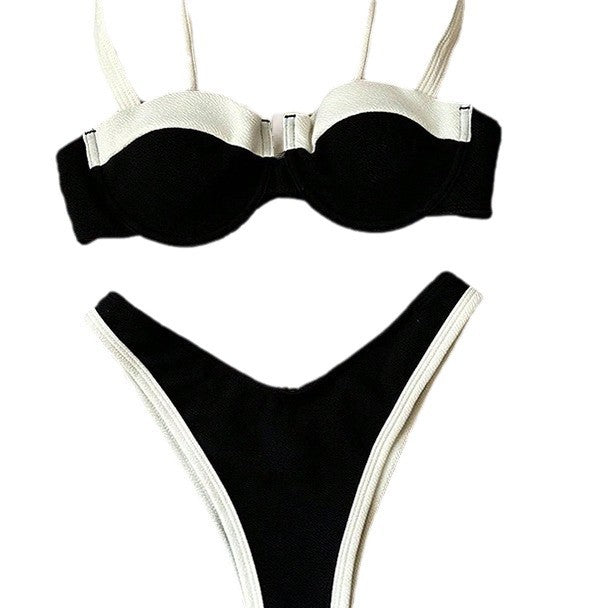 Damen Bikini mit gepolstertem Oberteil und verstellbaren Trägern Drune