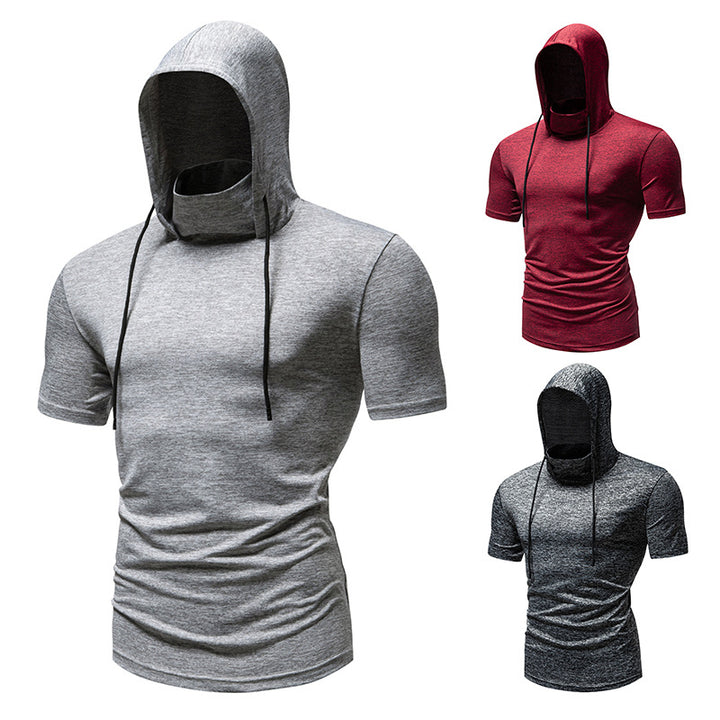 Herren Leistung Kurzarm Hoodie mit ergonomischer Passform Drune