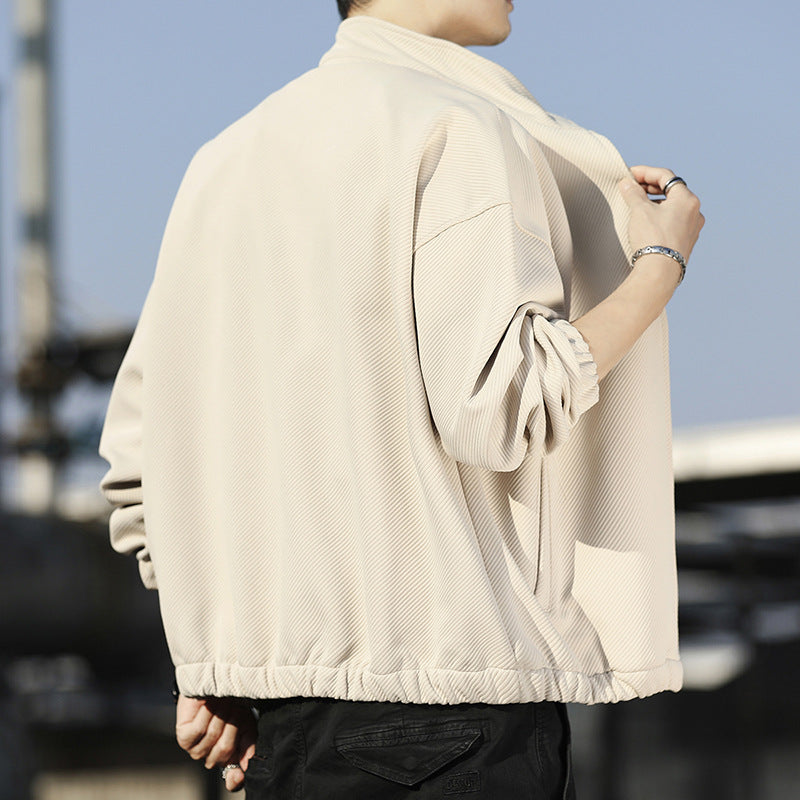 Herren lässige Übergangsjacke mit atmungsaktivem Stoff und modernem Design Drune