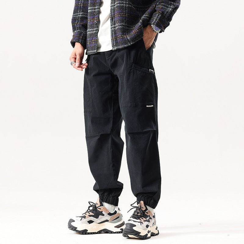 Herren Relaxed Tactical‑Cargo‑Jogger mit Knieabnähern und Elastikbündchen Drune