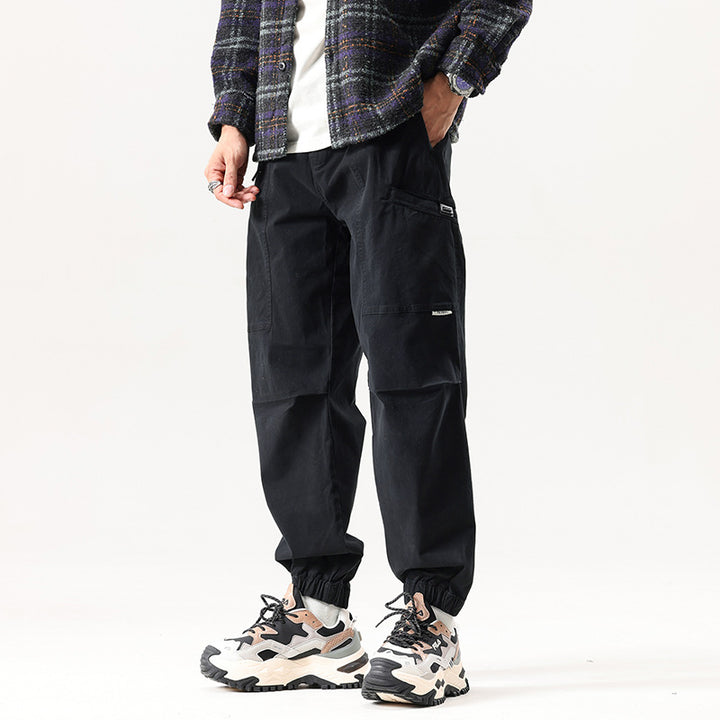 Herren Relaxed Tactical‑Cargo‑Jogger mit Knieabnähern und Elastikbündchen Drune