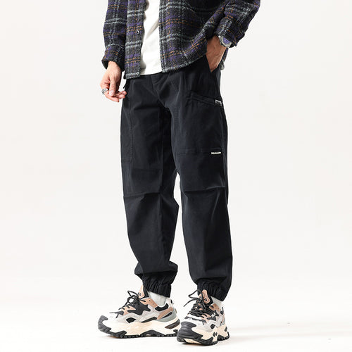 Herren Relaxed Tactical‑Cargo‑Jogger mit Knieabnähern und Elastikbündchen Drune