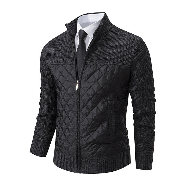 Herren gesteppte Freizeitjacke mit hochschließendem Kragen und praktischen Taschen Drune