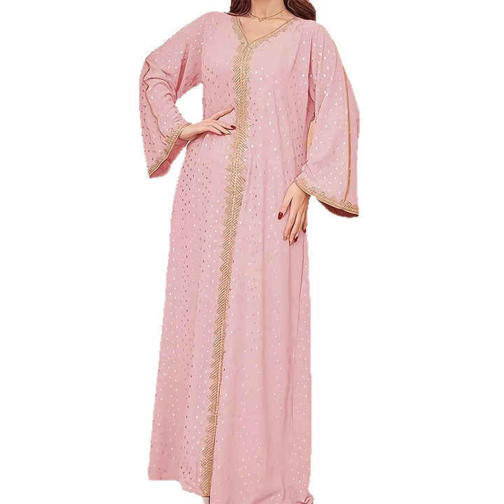 Damen Elegantes Kaftan Kleid Drune