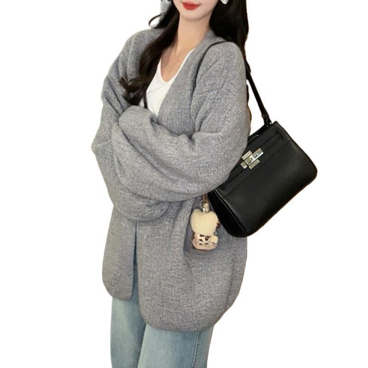 Damen Übergroßer Strickcardigan mit lässigem Schnitt Drune