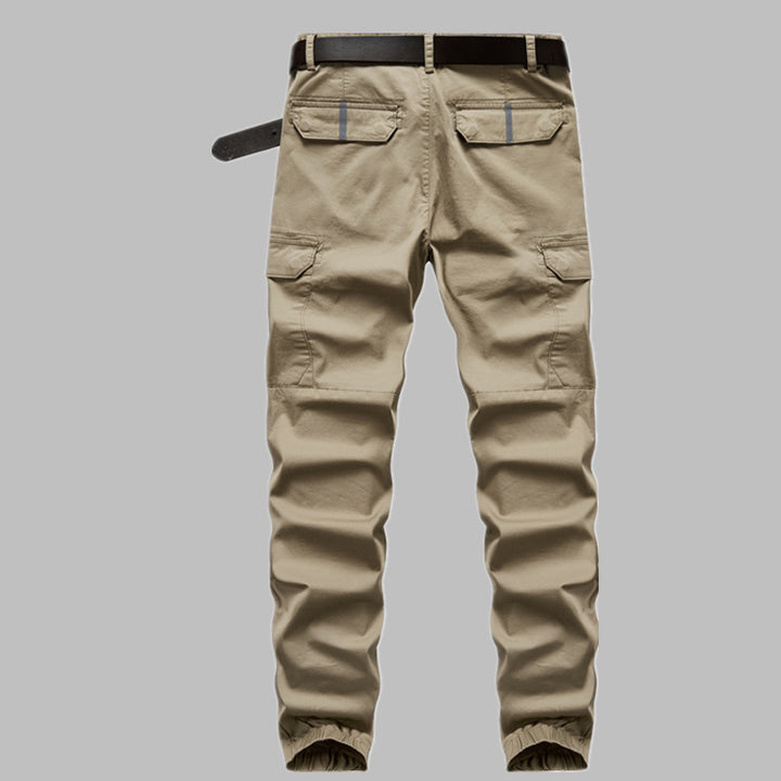 Herren Cargo-Joggerhose mit elastischem Beinbund, Knieeinsatz und Multifunktions-Taschen Drune