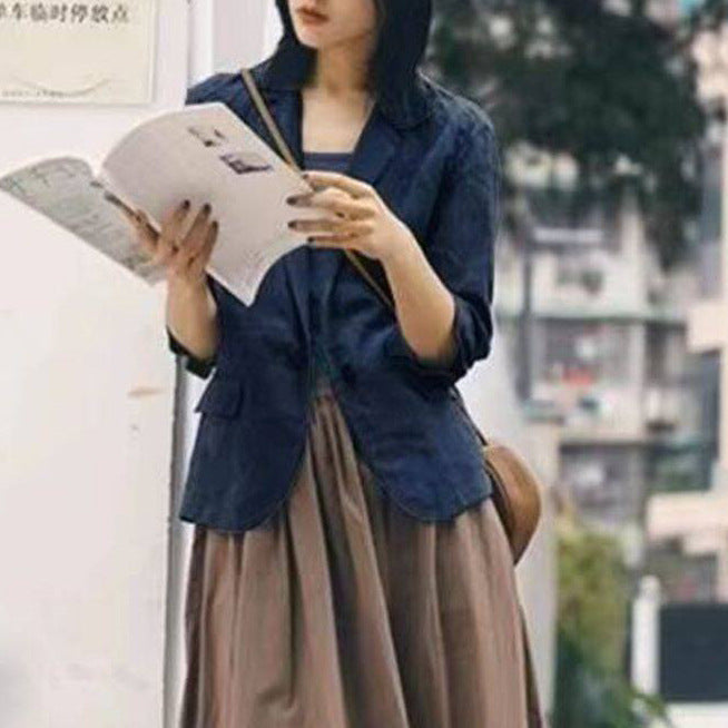 Damen Eleganter, moderner Blazer mit lässigem Schnitt Drune