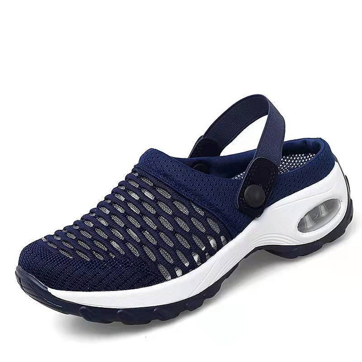 Damen Atmungsaktive Strick-Clogs mit verstellbarem Fersenriemen und stoßdämpfender Komfortsohle Drune