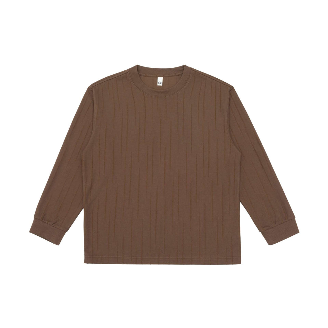 Unisex Premium-Langarmshirt aus Strukturjersey mit verstärktem Rundhals Drune