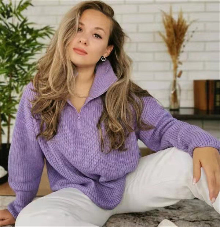 Damen schicker Pullover im lässigen Strickstil Drune