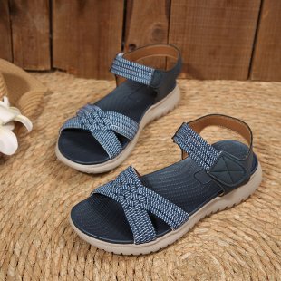 Damen Freizeit-Sandalen mit geflochtenem Riemendesign und komfortabler Fußbettung Drune