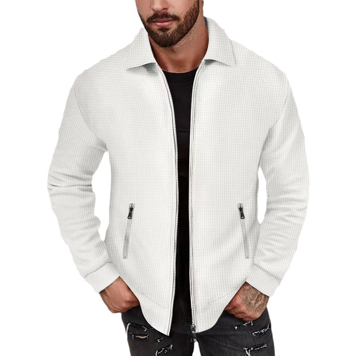 Herren Strickjacke im modernen Design mit strukturiertem Obermaterial und praktischen Reißverschlusstaschen Drune