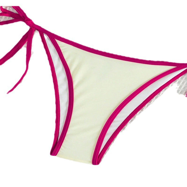 Damen Triangel-Bikini mit verstellbaren Bindungen und hohem Schnitt Drune