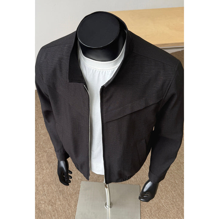 Herren Leichte Übergangsjacke mit hohem Kragen Drune