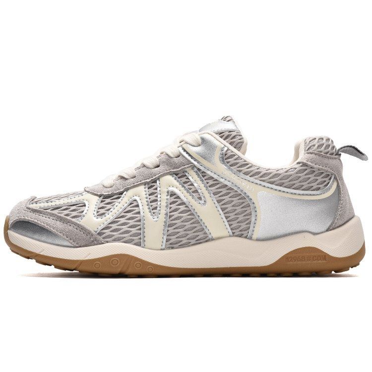 Damen Atmungsaktive Retro-Running-Sneaker mit Mesh-Obermaterial und Gumsohle Drune
