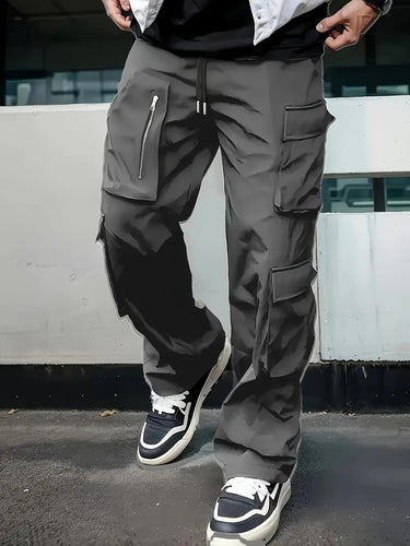 Herren Multifunktionale Cargo-Hose mit Reißverschluss