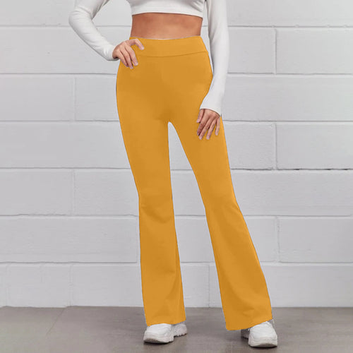 Damen Hochsitze Flared-Hosen Drune