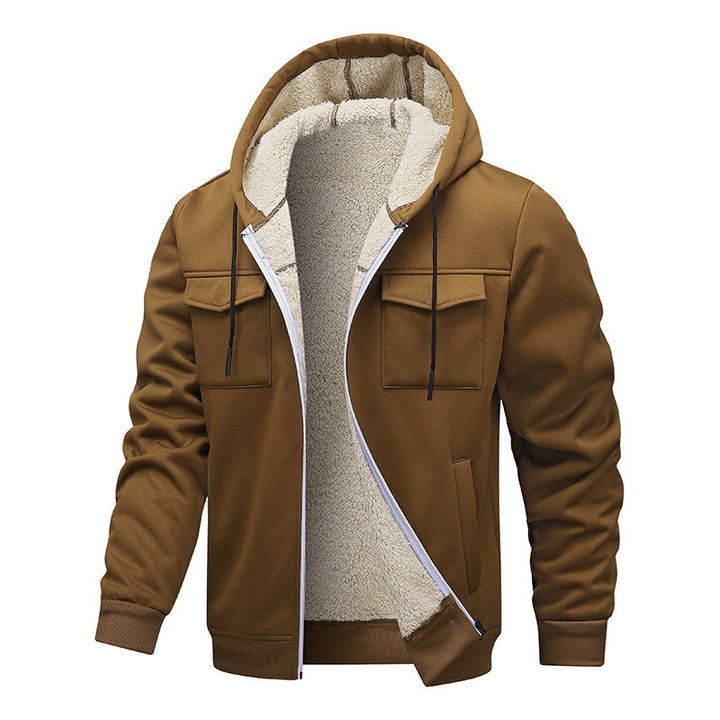 Herren Freizeitjacke mit hohem Kragen und Taschen Drune