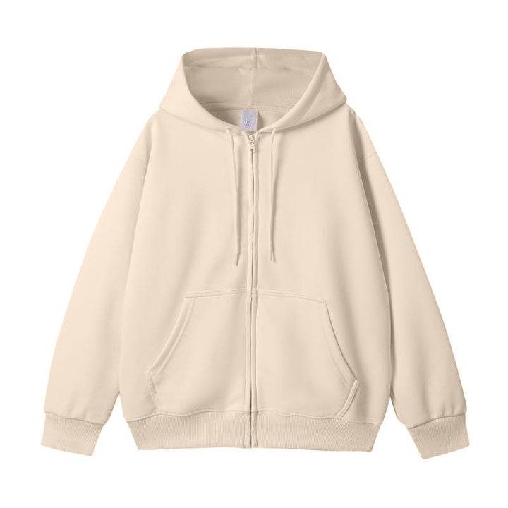 Unisex Oversize-Kapuzenjacke mit durchgehendem Reißverschluss und Kängurutasche Drune