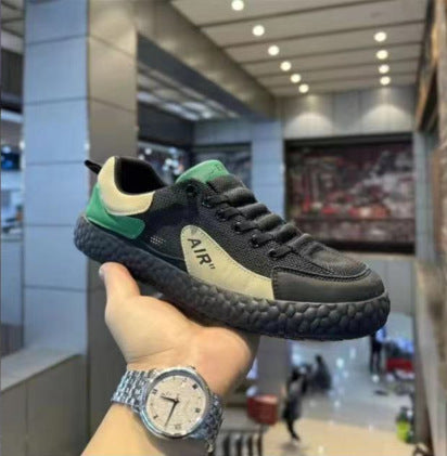 Herren Leichter atmungsaktiver Mesh-Sneaker mit strukturierter Air-Optik-Sohle Drune