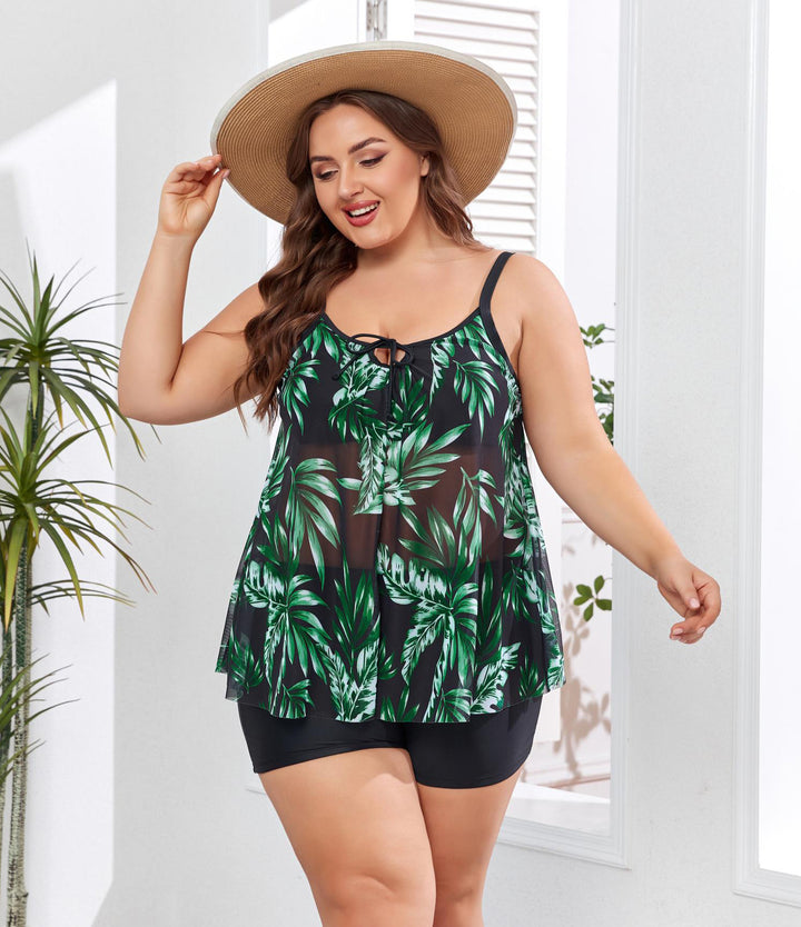 Damen Freizeit-Badeoutfit mit fließendem Schnitt Drune