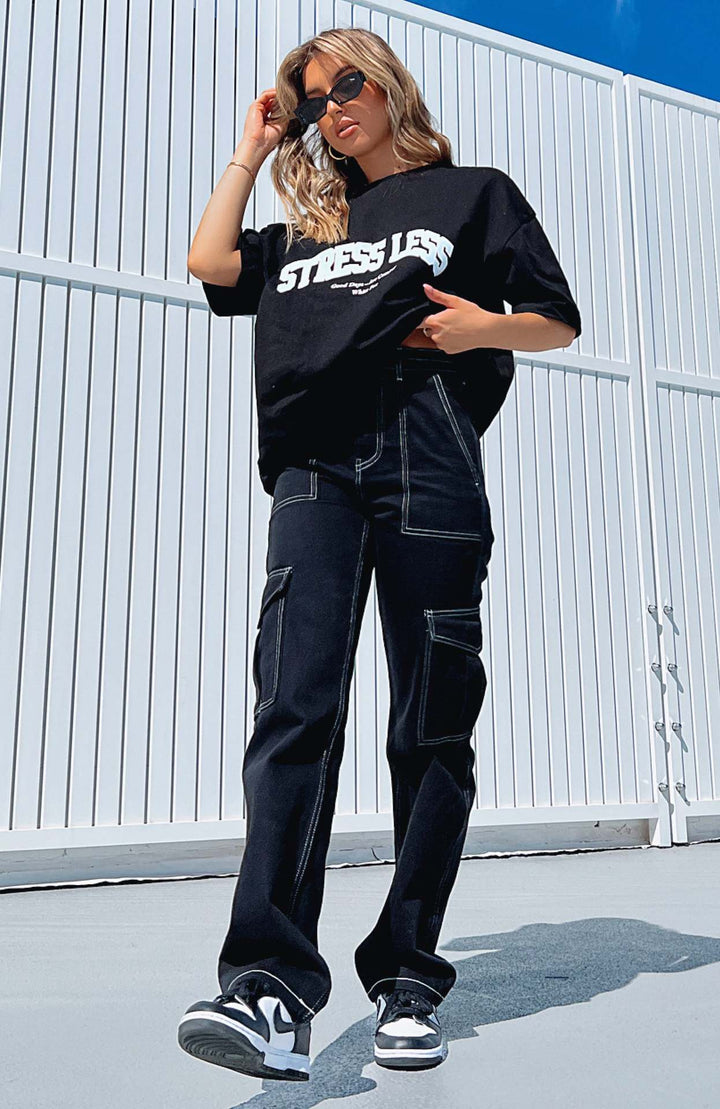 Damen Cargo-Hose mit Baumwollmix und praktischen Taschen Drune