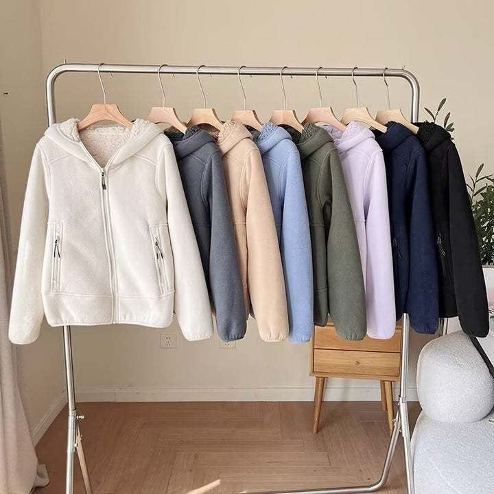 Damen Fleecejacke mit kuscheligem Innenfutter und praktischen Reißverschlusstaschen Drune