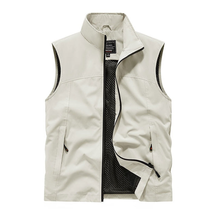 Herren Softshell-Weste mit Mesh-Innenfutter, windabweisend & Reißverschlusstaschen Drune