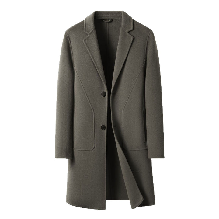 Herren eleganter Wollmantel mit praktischen Taschen und klassischem Schnitt Drune
