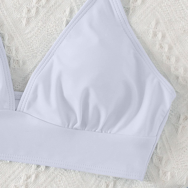 Damen Triangel-Bikinioberteil mit Rüschen Drune