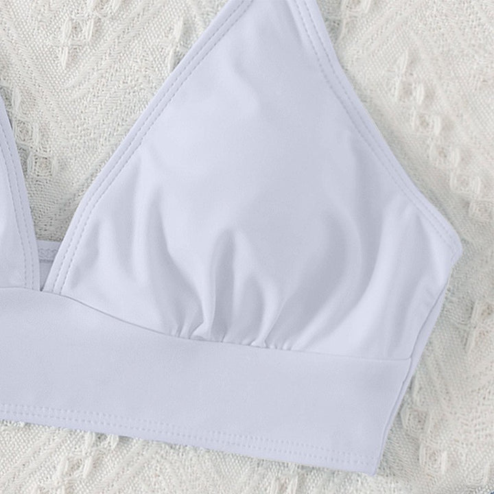 Damen Triangel-Bikinioberteil mit Rüschen Drune