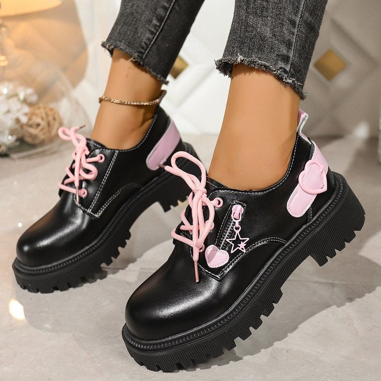 Damen Modische Schnürstiefeletten mit ausgefallenem Design Drune