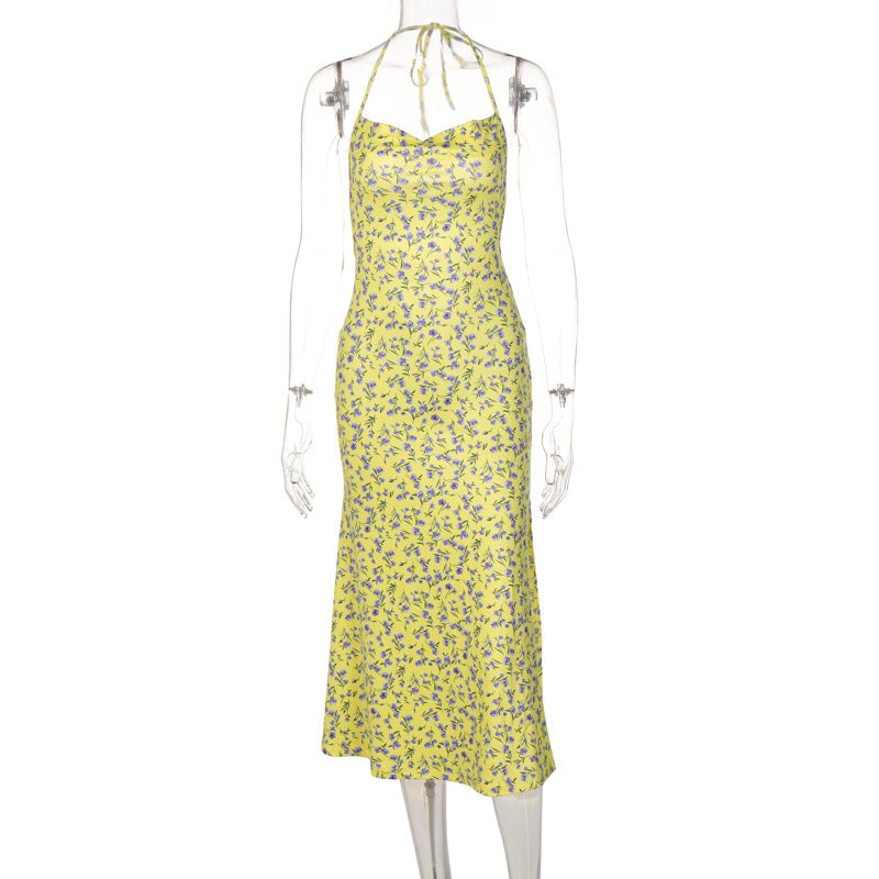 Damen Maxikleid mit floralem Muster Drune