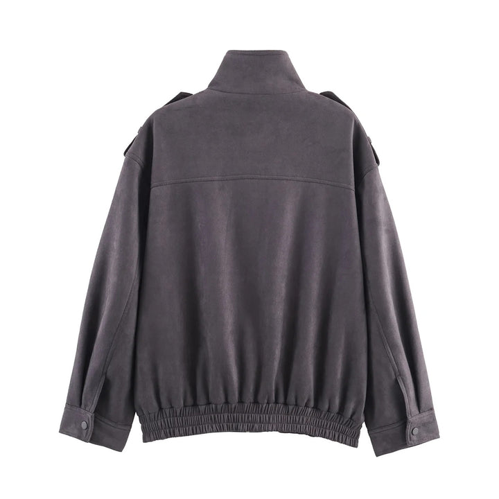 Herren nan utility‑Fieldjacke mit Schulterklappen, aufgesetzten Pattentaschen, verdeckter Reißverschluss und elastischem Saum Drune