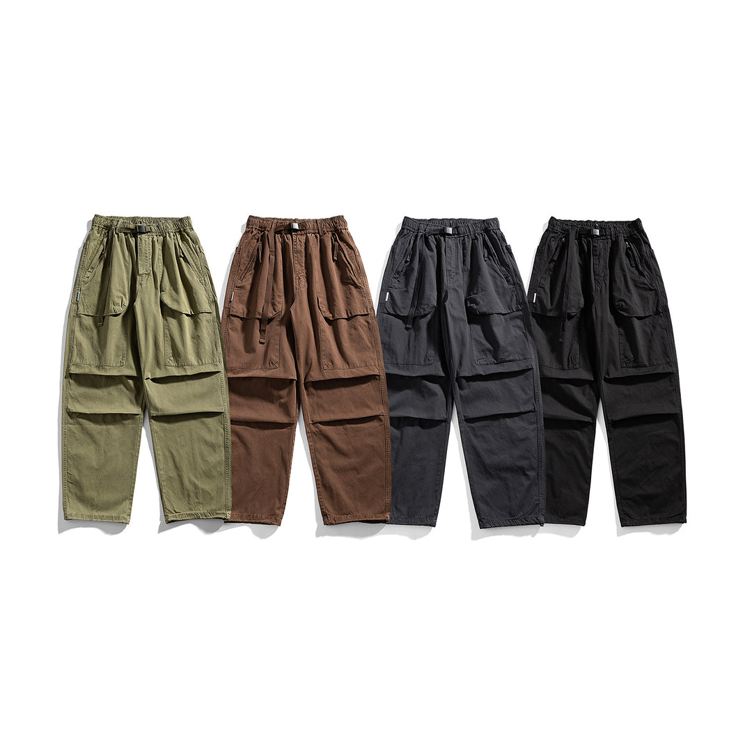 Herren Cargo-Hose mit elastischem Bund und Multifunktions-Taschen Drune