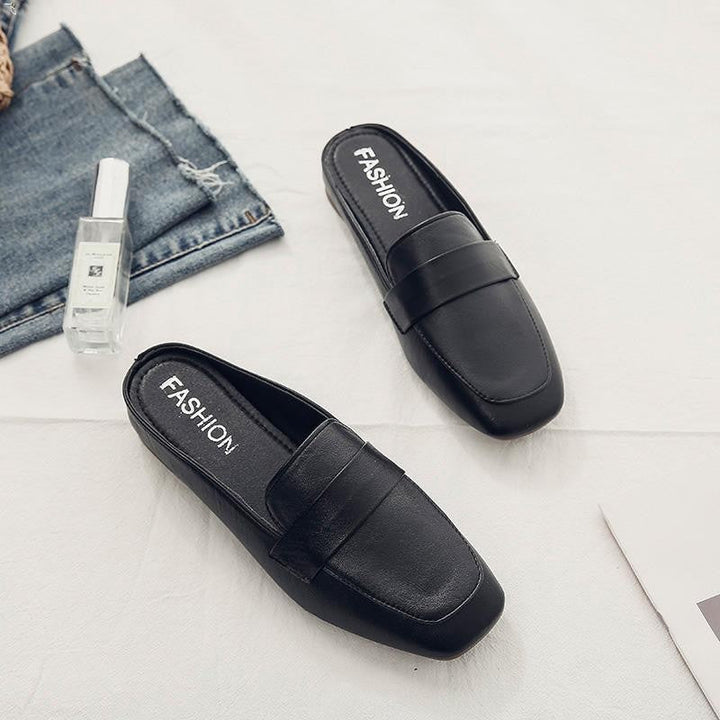 Damen elegante Slipper mit modischem Ledermuster Drune