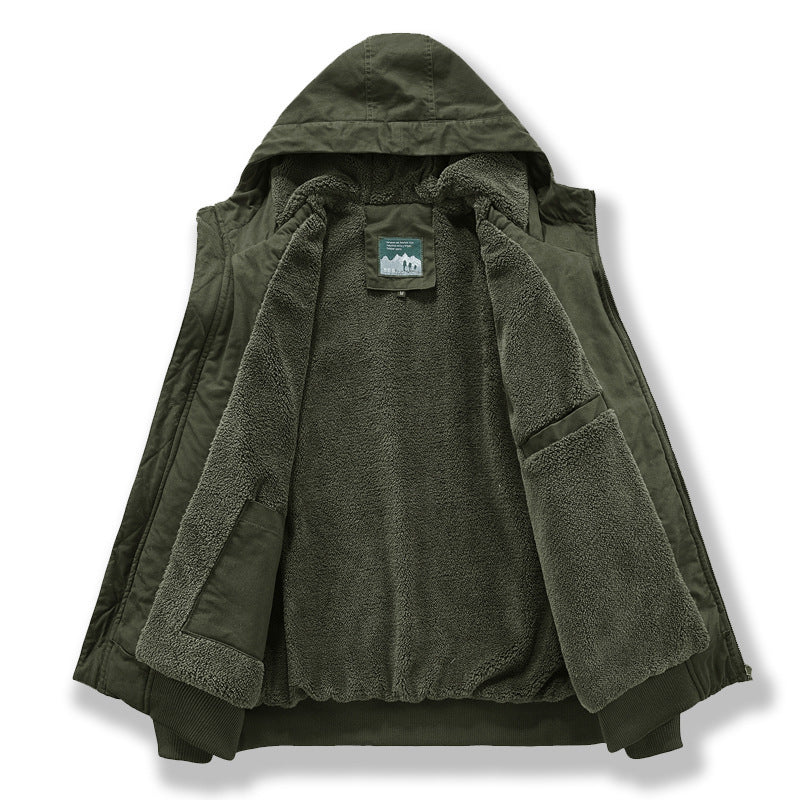 Herren Technische Bomberjacke mit Kapuze Drune