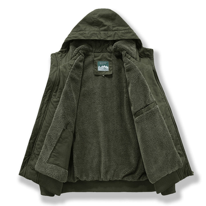 Herren Technische Bomberjacke mit Kapuze Drune