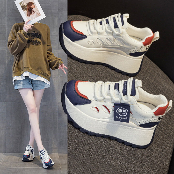 Damen Sportliche Plateausneakers mit modernem Design und flexibler Sohle Drune
