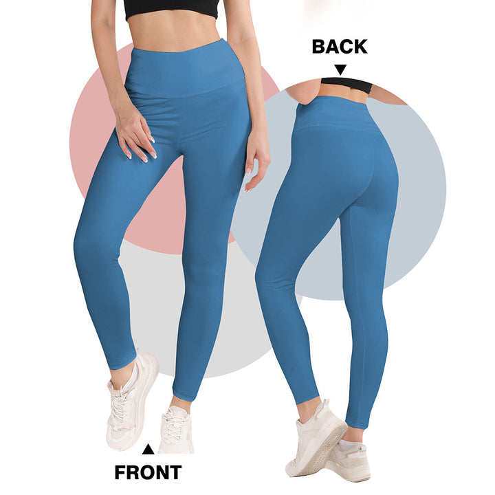 Damen Hochwertige Sportleggings mit seamless Design und hohem Bund Drune