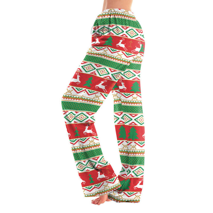 Damen Gemusterte Weihnachts-Jogginghose Drune