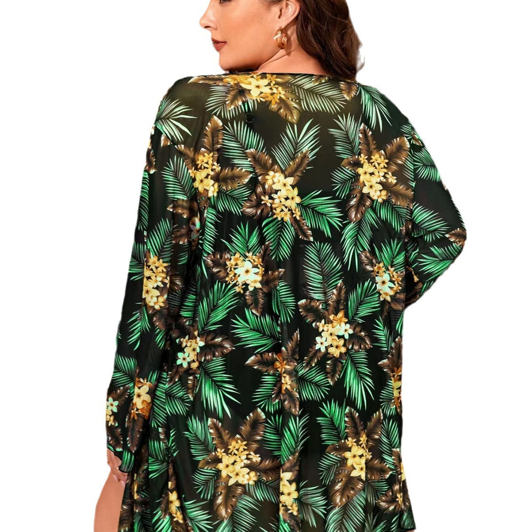 Damen Stilvolle Bademode mit leichtem Kimono Drune